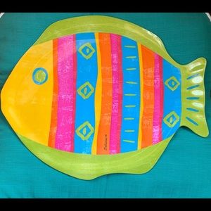 Sabatini Melamine Fish Platters Set of 12 NWOT
